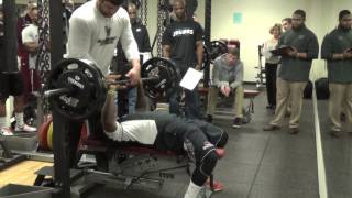 Weight Room Action at Bloomsburg Pro Day 2014