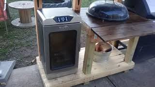 DIY 3-in-1 Cook's Station Part 5...finished!(Electric Smoker Weber Grill Gas Grill)