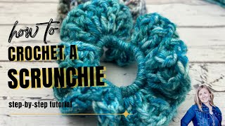 Crochet Scrunchies Tutorial for Beginners | How to Crochet a Scrunchie | Hope Corner Farm Crochet