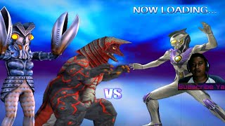 Tag Team Mode Alien Baltan & Golza Vs Ultraman Legend - Ultraman Fighting Evolution 3