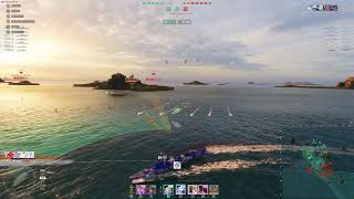 World of Warships Clan Battle (Season 27) “Asp” [4-FUN] vs [SAMMI] No "Detonation" Flag