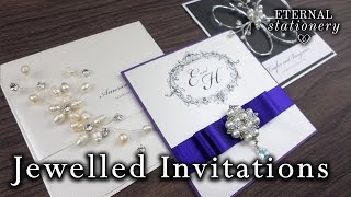 Unique Jewelled Invitation | Which one should we show you the tutorial of?? | DIY invitation