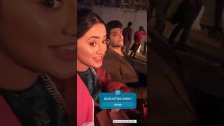 Shivangijoshi sand Kushal Tandon masti on set #shivangijoshi #kushaltondon #barsaatein #shorts #yt