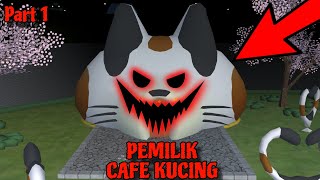 Yuta, Mio Dan Baby Celine Pergi Ke Cafe Kucing Berhantu || Sakura School Simulator