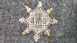 Aadi matham Pooja kolam | Easy padi kolam | Easy muggulu | Rangoli kolangal | Easy muggulu | Friday