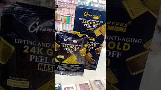 Glamorous 24k gold peel off mask #shorts #24kgoldmask