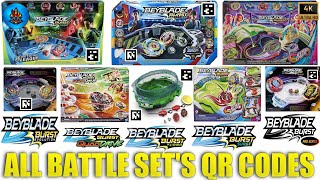 ALL BATTLE SETS QR CODES BEYBLADE BURST APP PRO SERIES