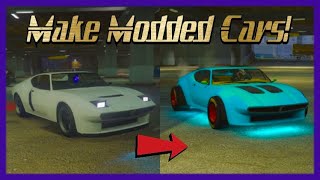 How To Make your Own Modded Cars! New Merge Glitch! Get Benny and F1 wheels! Modded Colours! GTA 5