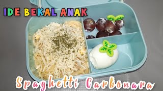 Ide Bekal Anak - Resep Spagetthi Carbonara Simple #spagetti  #spagetthisusukeju