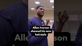 Allen Iverson changed his hair style and showed it to his teammates on All-Star 2008 #AI  #shorts