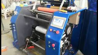 automatic high speed stretch film rewinding machine; cling film