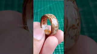 Cincin Daun Pisang Kering, Motifnya Mirip Ular Sanca #cincin #cincinunik