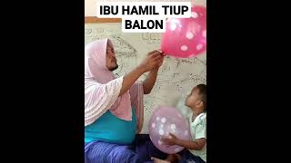 Parodi Ibu Hamil Tiup Balon #shorts