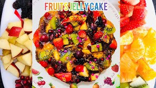 FRUITS JELLY CAKE | BEAUTIFUL AND DELICIOUS JELLY CAKE |#jellycake