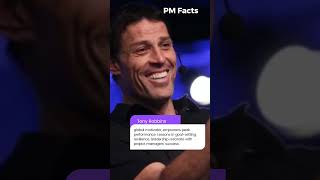 PM Facts - Tony Robbins #leadership #motivation #education #knowledge #delivery #project