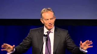 Tony Blair discusses the internationalization of higher education