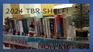 VLOGMAS DAY 23: CREATE A 2024 TBR SHELF WITH ME! (Sarah Vlogs)