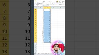 Serial Number in excel shortcut II Automatic serial Number in Excel #gcsm #viralvideo #trending