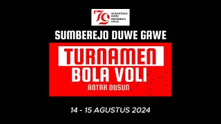 TURNAMEN BOLA VOLI PUTRA DAN PUTRI ANTAR DUSUN DI DESA SUMBEREJO - HUT RI 79 DESA SUMBEREJO