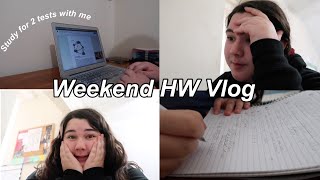 Weekend Study/Homework Vlog | High School Senior