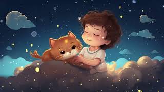 Lullaby Baby Sleep Music, DEEPEST Healing Sleep, Lullaby_A trip to dreamland with a cute baby cat