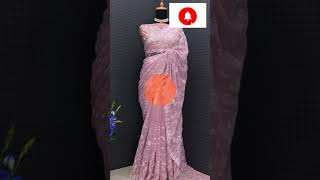 Indian Ladies Most Fancy Saree Design For Wedding Party #Saree #Blouse #Karwachauth #indiansaree