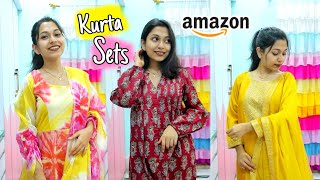 *Affordable* Kurta Sets TRY-ON  Haul ✅ AMAZON Cotton Kurta Sets Haul👌Summer Kurta Set Haul❤️