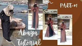 Hooded Abaya Cutting and Stitching|Modest Abaya tutorial| Shrug Abaya #part-1 #homemitra (In Hindi)