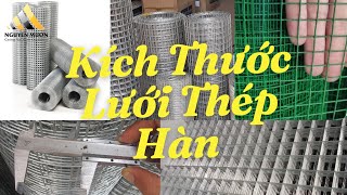 🔴 Kích Thước Lưới Thép Hàn Giá Rẻ_Nguyên Muôn