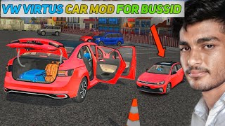 Bus Simulator Indonesia Car Mod | Volkswagen VIRTUS Car Mod Bussid #bussimulotorindonesiamod