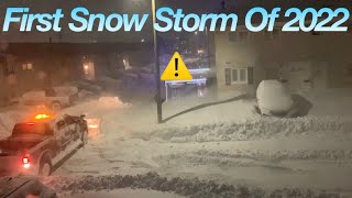 Car stuck in deadly snow storm in Saint John New Brunswick | 2022 Snow Storm