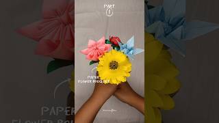 Diy paper flower bouquet 💐🥰|  Flower bouquet (Part - 1) #shorts #ytshorts #craft #diy #flowerbouquet