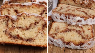 Glazed Cinnamon Roll Bread 🎄