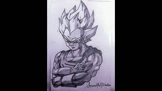 vegeta sketch #trending #vegeta #viral #viralart #artwork#dragonballsuper #supersaiyanvegeta