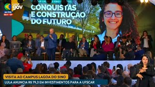 LULA NOS 10 ANOS DE ATIVIDADE DO CAMPOS LAGOA DO SINO DA UFScar