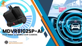 4ch AI ADAS DMS Dash Camera, Built-in Front ADAS+Cabin DMS Camera. Mini Car DVR.