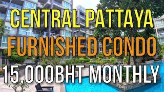 EXCELLENT LOCATION CENTRAL PATTAYA FULLY FURNISHED CONDO REVIEW - Apus Condominium 15,000BHT MONTHLY