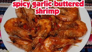 Garlic buttered shrimp