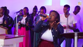 Angela Chibalonza Jina la Yesu cover live ministration at Calvary Covenant Centre Nyamataro