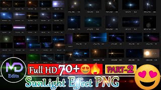 Latest Sun Light Effect PNG | Light Effect | Part-2 | MD Edits