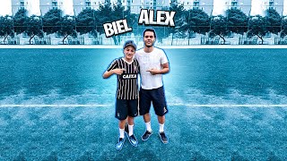 DESAFIANDO JOGADORES COM ALEX FELIPE ( CORINTHIANS) | 3 EM 1 - DESAFIO DE FUTEBOL