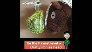 DIY - Make a fine mesh haynet for Crafty Ponies, with Izzy instructress