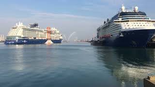 Celebrity Beyond's maiden arrival in Southampton.