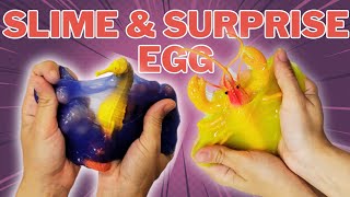 DISCOVERING SEA CREATURES IN SLIME FOR TODDLERS + SURPRISE EGG!