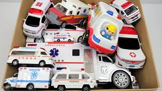 救急車のミニカー走る！緊急走行テスト行う！坂道走行です☆ Ambulance mini cars runs in an emergency with sirens sounding!