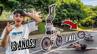 13 Años esta LOCO 😱 Mira lo que Hace en su Bicicleta NO CREERÁS LO QUE PASÓ!!