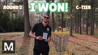 Winning My First Tournament! | Round 2 | Almost Spring | Rolling Pines Disc Golf Course