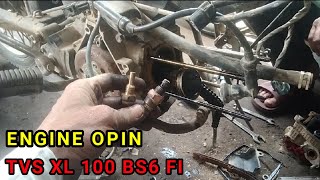 Open engine BS6 || tvs xl 100 bs6 engine light problem senf start  Banti mechanic