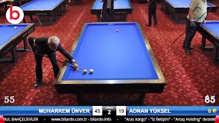 ADNAN YÜKSEL vs MUHARREM ÜNVER - 22.BİLARDOMAX BALABAN-THEORY HANDICAP 3 Cushion Billiards LEAGUE