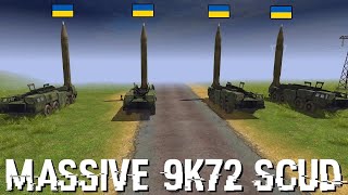 Ukranian Massive 9К72 SCUD Ballistic Missile System destroy russian military BASE